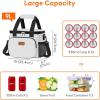 Lifewit Medium Lunch Bag Insulated Lunch Box Soft Cooler Cooling Tote for Adult Men Women, Dark Gray 12-Can (9L)(Sliver Gray)