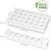 Lifewit Monthly Pill Organizer, 28 Day Pill Box, 4 Weeks One Month Pill Cases, Large Compartments Medicine Organizer for Vitamins, Fish Oils, Supplements(Clear)