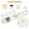 Lifewit Monthly Pill Organizer, 28 Day Pill Box, 4 Weeks One Month Pill Cases, Large Compartments Medicine Organizer for Vitamins, Fish Oils, Supplements(Clear)