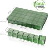 Lifewit Monthly Pill Organizer, 28 Day Pill Box, 4 Weeks One Month Pill Cases, Large Compartments Medicine Organizer for Vitamins, Fish Oils, Supplements(Green)