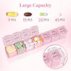 Lifewit Monthly Pill Organizer, 28 Day Pill Box, 4 Weeks One Month Pill Cases, Large Compartments Medicine Organizer for Vitamins, Fish Oils, Supplements(Pink)