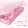 Lifewit Monthly Pill Organizer, 28 Day Pill Box, 4 Weeks One Month Pill Cases, Large Compartments Medicine Organizer for Vitamins, Fish Oils, Supplements(Pink)