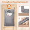 Lifewit Over Door Laundry Hamper, Large Collapsible Hanging Laundry Hamper, Hanging Laundry Basket Bag for Bathroom Bedroom Dirty Clothes Storage Organizer, Light Gray(Light Gray)