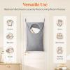 Lifewit Over Door Laundry Hamper, Large Collapsible Hanging Laundry Hamper, Hanging Laundry Basket Bag for Bathroom Bedroom Dirty Clothes Storage Organizer, Light Gray(Light Gray)