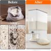 Lifewit Rice Dispenser 25 Lbs(11.3kg), Rice Storage Container Sealed Moisture Proof with Measuring Cup for Kitchen Pantry Household, BPA-Free, 1 Pack(Clear)