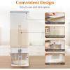 Lifewit Rice Dispenser 25 Lbs(11.3kg), Rice Storage Container Sealed Moisture Proof with Measuring Cup for Kitchen Pantry Household, BPA-Free, 1 Pack(Clear)
