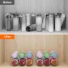 Lifewit Stackable Water Bottle Organizer for Cabinet, Plastic Bottle Holder Fits Bottles & Tumblers up to 3.8″ Diameter, Pantry, Countertop & Fridge, Holds 6 Bottles(12-bottle)