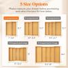 Lifewit Utensil Drawer Organizer, Expendable Cooking Silverware Tray for Kitchen Drawer, Bamboo Adjustable Cutlery Flatware Holder, Spatula Tools and Gadgets Storage Divider, 3 Compartments, Natural(Natural)