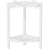 Lifewit 3 Tier Floor Standing Shower Caddy Corner, Plastic Bathroom Organizer Shelf Rack for Storage Shampoo, Body Wash Care, Skincare, Black(White)
