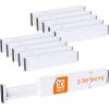 Lifewit 5 Pack Drawer Dividers 4″ High, 11-17″ Adjustable Dresser Drawer Organizers for Clothes, Expandable Dresser Separators in Bedroom/Bathroom/Kitchen/Vanity/Office Organization and Storage, White(10)
