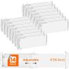 Lifewit 9 Pack Drawer Dividers 4″ High, 10.5-16.5″ Dresser Drawer Divider, Adjustable Drawer Organizers for Clothes, Plastic Drawers Separators for Dresser, Bedroom, Bathroom, Kitchen, Office(14)