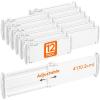 Lifewit 9 Pack Drawer Dividers 4″ High, 10.5-16.5″ Dresser Drawer Divider, Adjustable Drawer Organizers for Clothes, Plastic Drawers Separators for Dresser, Bedroom, Bathroom, Kitchen, Office(12)