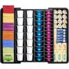 Lifewit Coffee Pod Holder Drawer Organizer, Expandable Coffee Pods Storage Drawers Insert for Tea Bags, Bar Organizer Compatible with K Cup, Nespresso OriginalLine, VertuoLine Capsules Black