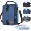 Lifewit Expandable Lunch Box for Men, Insulated Lunch Bag, Portable Cooler Bag with Shoulder Straps and 2 Ice Packs for Men Women Adult for Work College Travel, 6.5L 12 Cans Black(Blue)