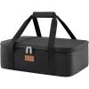 Lifewit Insulated Casserole Carrier for Hot or Cold Food, Casserole Dish Carrying Case, Lasagna Holder for Potluck Parties/Picnic/Cookouts, Fits 9″x13″ Baking Dish, Grey(Black)