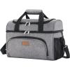 Lifewit Insulated Cooler Bag, 32/48 Can Large Leakproof Beach Cooler, Lightweight Portable Double Layer Soft-Sided Travel Ice Chest for Camping, Kayaking, Road Trips, Grocery Shopping(Gray)