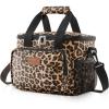 Lifewit Medium Lunch Bag Insulated Lunch Box Soft Cooler Cooling Tote for Adult Men Women, Dark Gray 12-Can (9L)(Leopard)