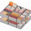 Lifewit Underwear Drawer Organizer for Closet 12 Pack, 3 Sizes Dresser Organizer Dividers, Deep Fabric Foldable Drawer Storage Organizer Bins for Clothes, Sock, Bra, Lingerie, Undies(Dove Gray)