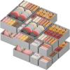 Lifewit Underwear Drawer Organizer for Closet 12 Pack, 3 Sizes Dresser Organizer Dividers, Deep Fabric Foldable Drawer Storage Organizer Bins for Clothes, Sock, Bra, Lingerie, Undies(Light grey)