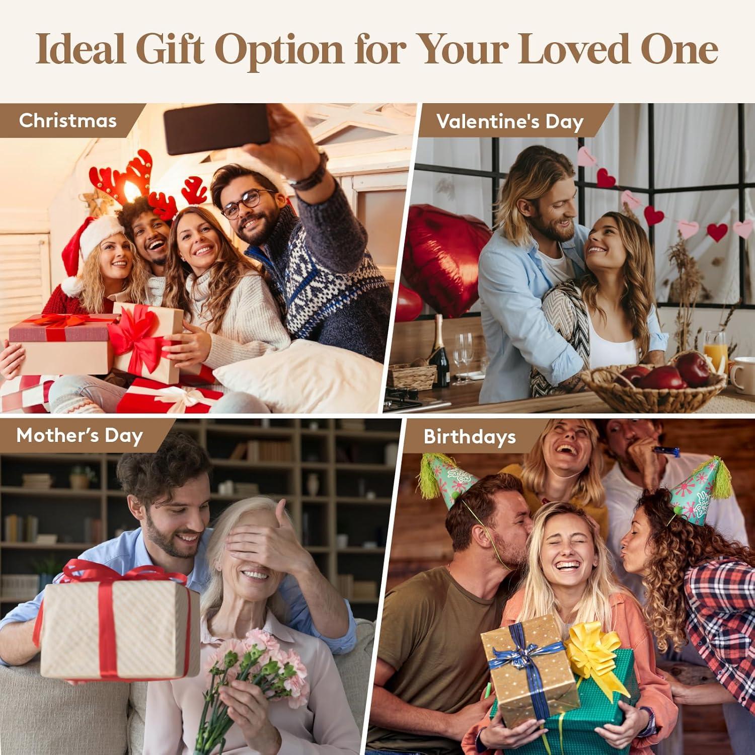 imageLifewit Jewelry Box 360 Rotating Large Adjustable Angle Mirror Jewelry Storage Case with 6 Drawers Open Design Jewelry Organizer for Ring Necklace Earring Bracelet Great Gift Creamy WhiteInky Black