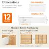 Lifewit 5″ Tall 9 Pack Deep Drawer Dividers, 11.5-18.5″ Expandable Drawer Divider for Clothes, White Dresser Drawer Storage Organizers, Clothing Drawers Separators for Dresser, Kitchen, Bedroom(12)