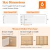Lifewit 5″ Tall 9 Pack Deep Drawer Dividers, 11.5-18.5″ Expandable Drawer Divider for Clothes, White Dresser Drawer Storage Organizers, Clothing Drawers Separators for Dresser, Kitchen, Bedroom(6)