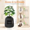 Lifewit Litter Box Cat with Faux Plant & Scoop, Hidden Enclosure Litter Tray with Odor Control & Carbon Filter in Living Room, Bedroom, Corner, Black(Black)