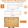 Lifewit Clear Drawer Dividers Adjustable Clothes Drawer Organizers, Expandable Drawer Separators, 5 Pack, 4″ High/11-17 Long(Clear)