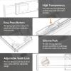 Lifewit Clear Drawer Dividers Adjustable Clothes Drawer Organizers, Expandable Drawer Separators, 5 Pack, 4″ High/11-17 Long(Clear)