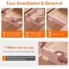 Lifewit Clear Drawer Dividers Adjustable Clothes Drawer Organizers, Expandable Drawer Separators, 5 Pack, 4″ High/11-17 Long(Pink)