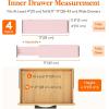 Lifewit Clear Drawer Dividers Adjustable Clothes Drawer Organizers, Expandable Drawer Separators, 5 Pack, 4″ High/11-17 Long(Pink)
