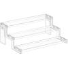 Lifewit 12 Inch Perfume Stand Organizer, 3 Tier Plastic Display Riser for Makeup, Skincare Vanity Storage, Cupcake, Figurine Holder, Bathroom, Bedroom, Room Decor, Clear, 1 Pack