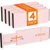Lifewit Clear Drawer Dividers Adjustable Clothes Drawer Organizers, Expandable Drawer Separators, 5 Pack, 4″ High/11-17 Long(Pink)