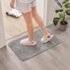 Lifewit Door Mat Water Absorbent Low Profile Machine Washable Doormat for Indoor Non Slip Rubber Entrance Rug Dirt Trapper Mats Shoes Scraper for Entry, Patio, Porch, Front Door, 35″” x 24″”, Grey(Grey)