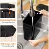 Lifewit Knife Block without Knives, Large Plastic Universal Knife Block Holder with Detachable Slots, Hold Up to 25 Knives, Scissors, and Sharpening Rods, Kitchen Storage Organizer for Counter, Black