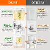 Lifewit 2 Gallon Drink Dispenser for Parties 2 Pcs, Large Plastic Beverage Container for Juice/Tea/Soda with Stand & Ice Core, Clear Lemonade Dispenser with Spigot, BPA Free Water Pitcher for Hosting(1)
