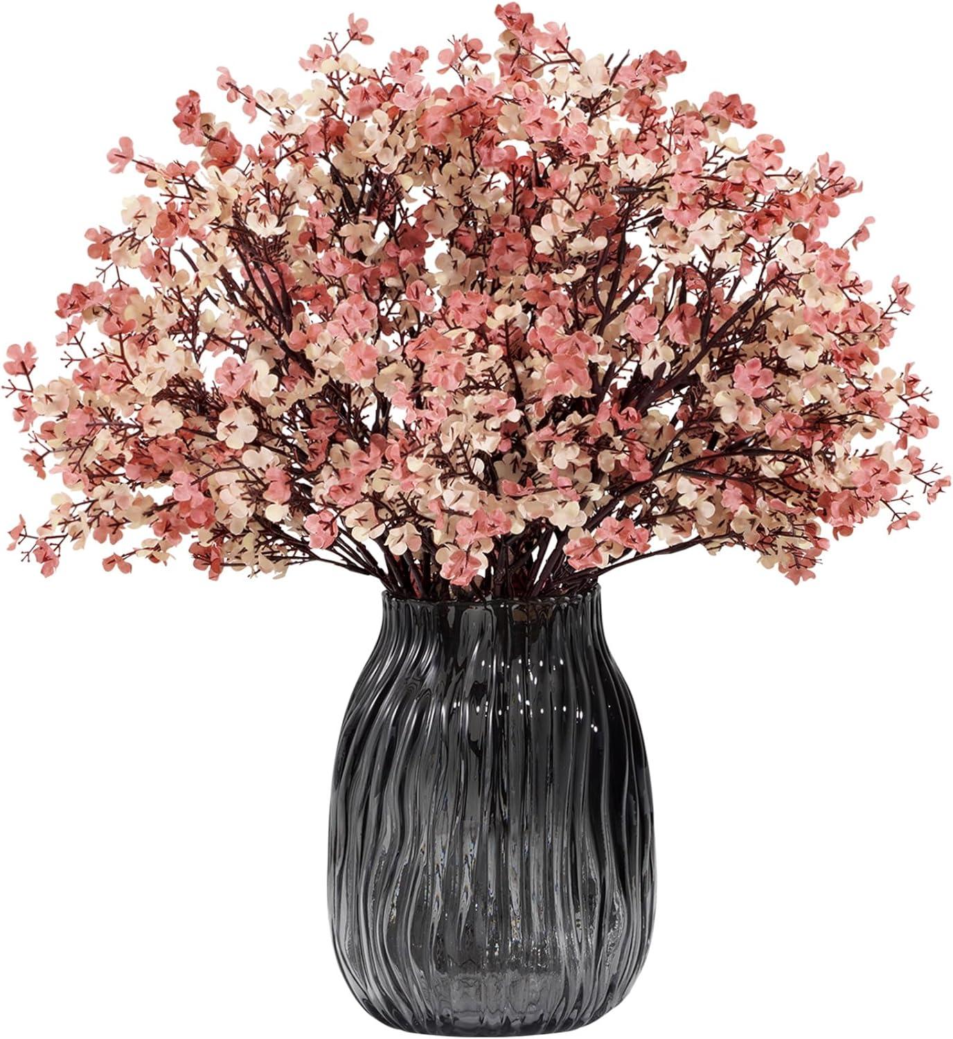 imageLifewit Babys Breath Artificial Flowers 10 Bundles Silk Gypsophila Faux Floral Stems for Wedding Bouquets Home Decor Centerpieces DIY Arrangements Farmhouse amp Party Decorations Beige BrownBeige Brown