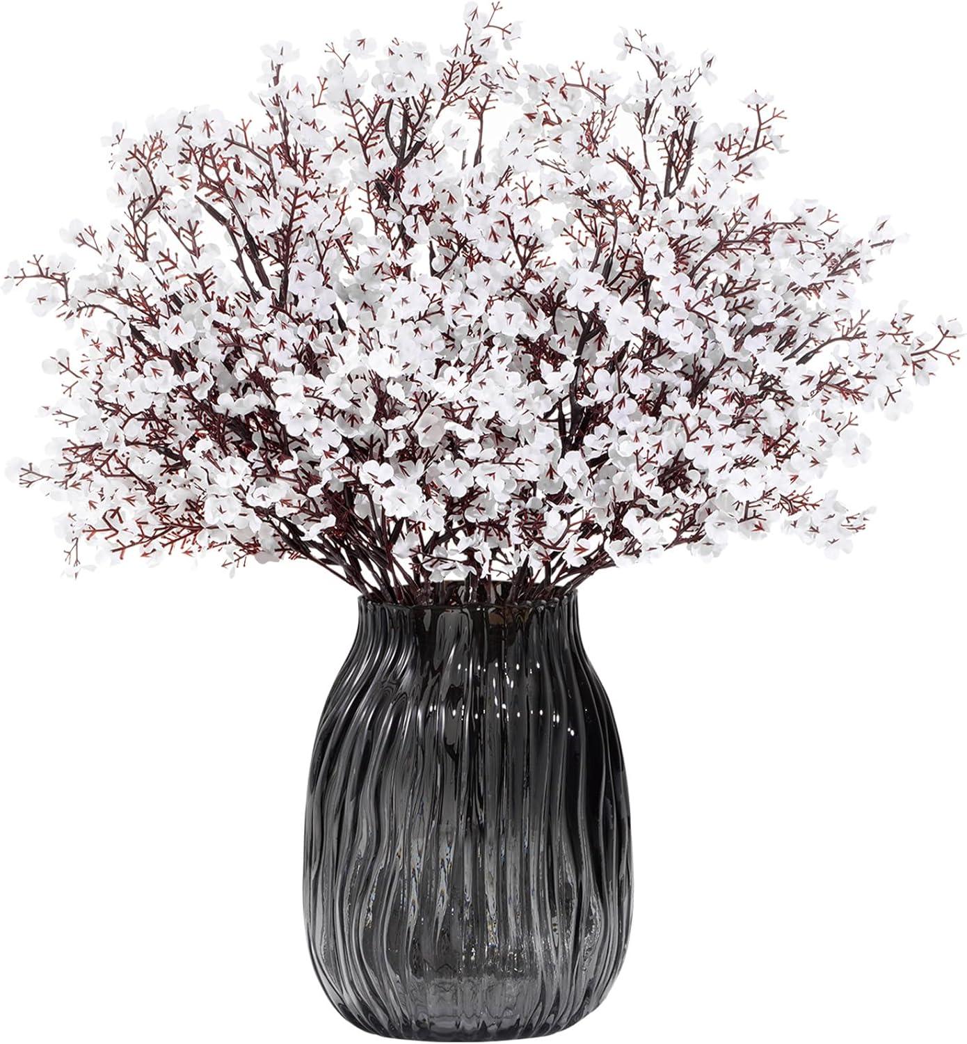 imageLifewit Babys Breath Artificial Flowers 10 Bundles Silk Gypsophila Faux Floral Stems for Wedding Bouquets Home Decor Centerpieces DIY Arrangements Farmhouse amp Party Decorations Beige BrownWhite