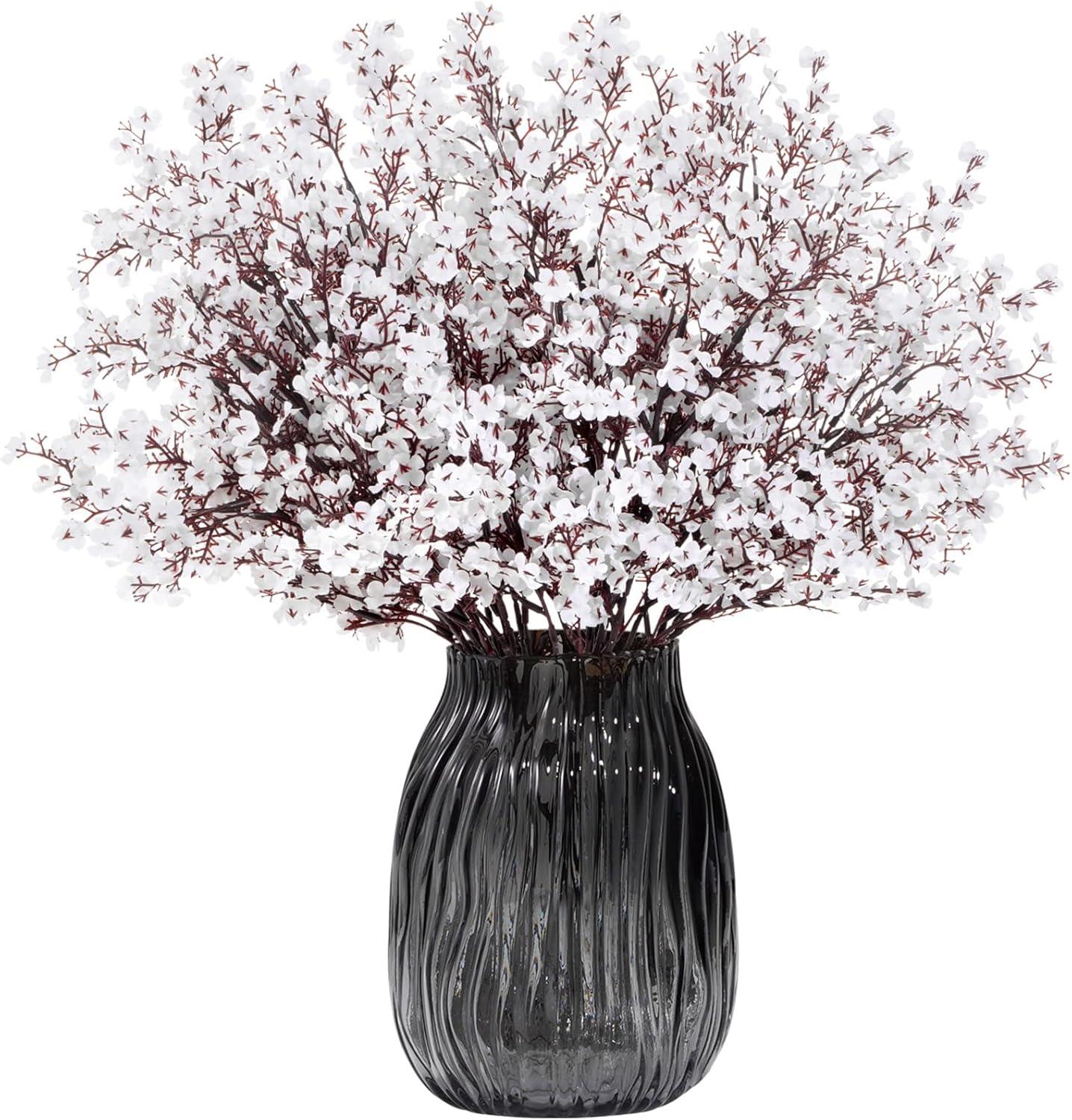 imageLifewit Babys Breath Artificial Flowers 10 Bundles Silk Gypsophila Faux Floral Stems for Wedding Bouquets Home Decor Centerpieces DIY Arrangements Farmhouse amp Party Decorations Beige BrownWhite