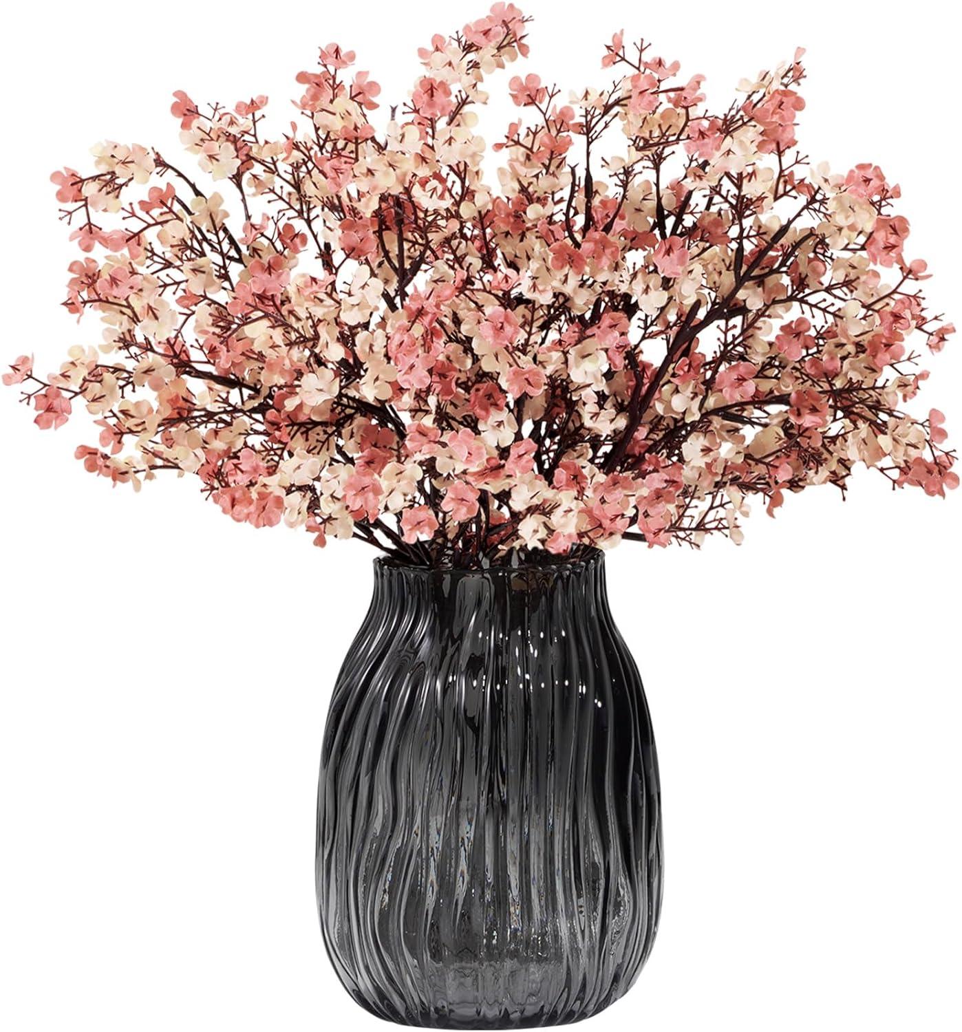 imageLifewit Babys Breath Artificial Flowers Silk Gypsophila Faux Floral Stems for Wedding Bouquets Home Decor Centerpieces DIY Arrangements Farmhouse amp Party Decorations Beige Brown 6 BundlesBeige Brown