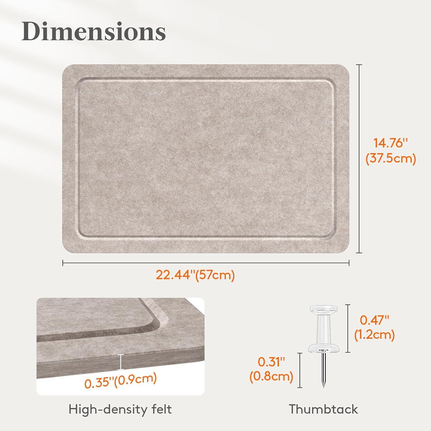 imageLifewit Cork Board Alternative 224x 148 Bulletin Board with SelfAdhesive Decorative Felt Pin Board Vision Board Message Board with 20 Pushpins for Office Wall Decor Room Decor Dark Camel