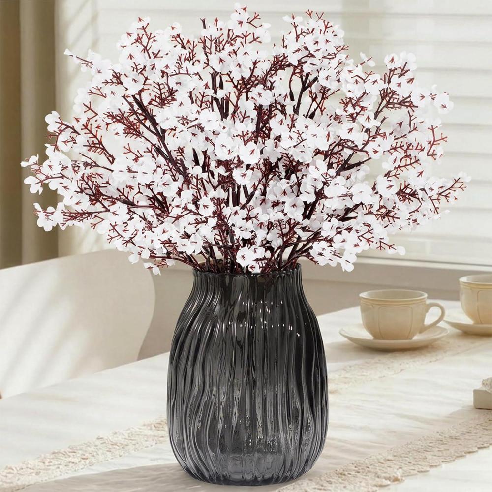 imageLifewit Babys Breath Artificial Flowers 10 Bundles Silk Gypsophila Faux Floral Stems for Wedding Bouquets Home Decor Centerpieces DIY Arrangements Farmhouse amp Party Decorations Beige BrownWhite