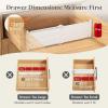 Lifewit 6″ Tall 5 Pack Drawer Dividers, 30-47cm/11.5-18.5″ Expandable Drawer Divider for Clothes, Adjustable Dresser Drawer Organizers, Drawers Separators for Dresser/Bathroom/Closet/Kitchen White(5)