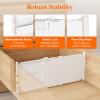 Lifewit 6″ Tall 5 Pack Drawer Dividers, 30-47cm/11.5-18.5″ Expandable Drawer Divider for Clothes, Adjustable Dresser Drawer Organizers, Drawers Separators for Dresser/Bathroom/Closet/Kitchen White(6)