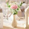 Lifewit Artificial Flowers, 25 Pcs Ivory Foam Real Looking Roses with Stems, Fake Roses for DIY Wedding Bouquets, Centerpieces Arrangements, Valentine Decorations(Blush)