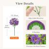 Lifewit Artificial Flowers for Outdoors, 12 Bundles Plastic Fake Flowers Daisy for Home Garden Decor, Faux Plants for Spring Summer Porch, Window Box, Vase Decoration(4 Mix Color)(Purple)