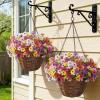 Lifewit Artificial Flowers for Outdoors, 24 Bundles Plastic Fake Flowers Daisy for Home Garden Decor, Faux Plants for Spring Summer Porch, Window Box, Vase Decoration(6 Mix Color)(6 Mix Color)