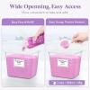 Lifewit Laundry Pods Container with Lid, Dryer Sheet Holder, Room Organization Storage for Coffee Pods Kcup Washing Powder, Scent Booster Beads, 2600 ml/0.7gal，Natural,3 Pcs(Natural)