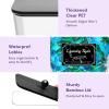 Lifewit Laundry Pods Container with Lid, Dryer Sheet Holder, Room Organization Storage for Coffee Pods Kcup Washing Powder, Scent Booster Beads, 2600 ml/0.7gal，Natural,3 Pcs(Black)