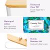 Lifewit Laundry Pods Container with Lid, Dryer Sheet Holder, Room Organization Storage for Coffee Pods Kcup Washing Powder, Scent Booster Beads, 2600 ml/0.7gal，Natural,3 Pcs(Natural)